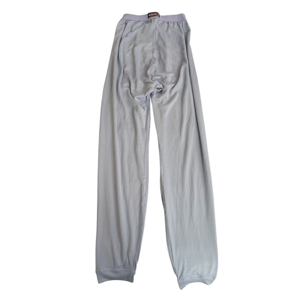 Patagonia Capilene Womens Light Blue Thermal Baselayer Pants Size M Made in USA